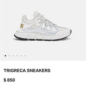 Women’s 37.5 Versace Trigreca sneakers Bianco-Oro